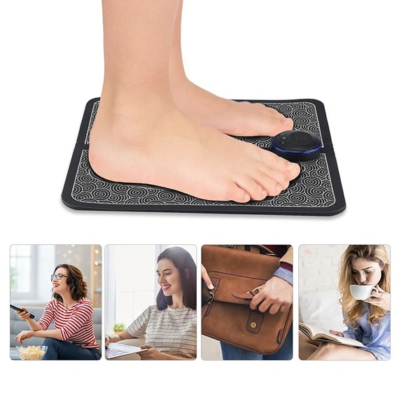 USB Massage Pad Feet Muscle Stimulator Massage Mat Electric EMS Foot Massager - Picture 7 of 7
